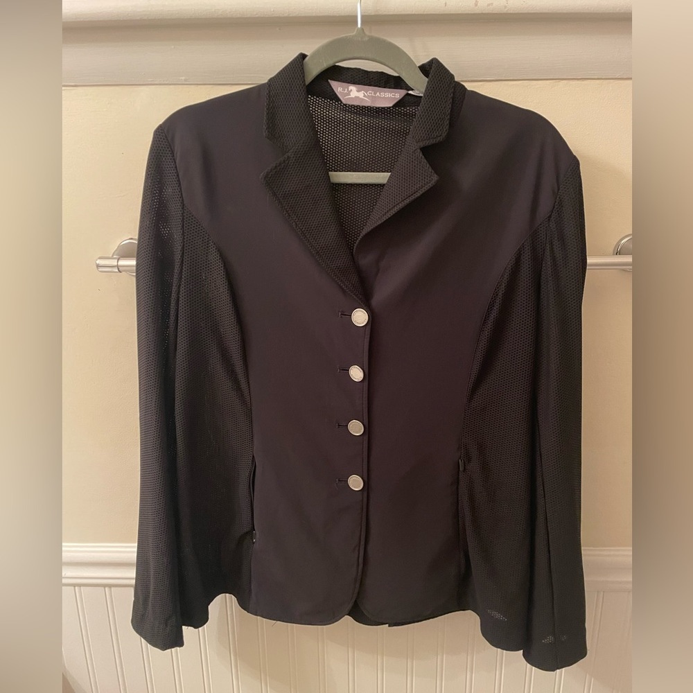 RJ Classics Melody Mesh Show Coat Black 12S